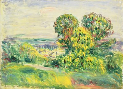 Groene bomen, 1890 door Pierre Auguste Renoir